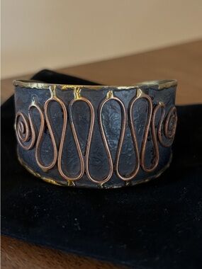 Handcrafted Copper & Brass Cuff Bracelet